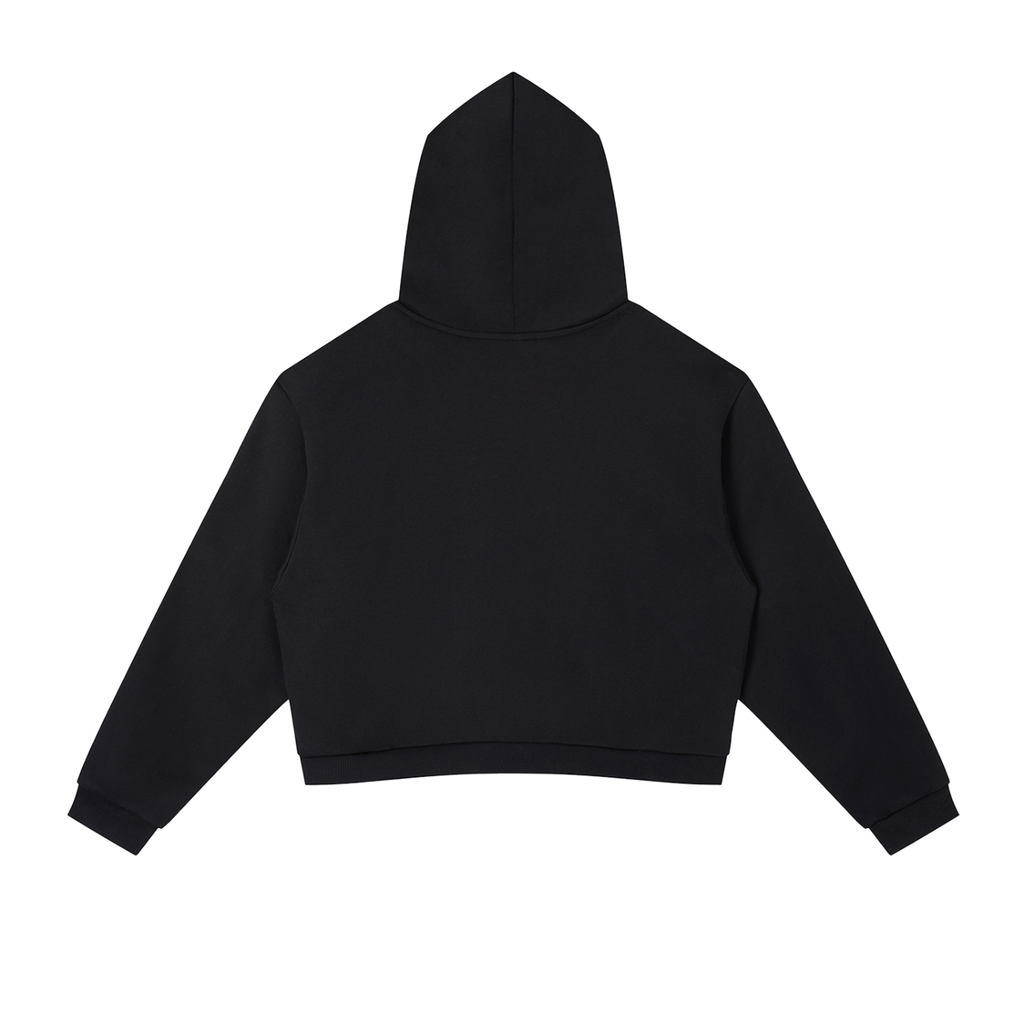 Women's Cropped Stripe Hoodie